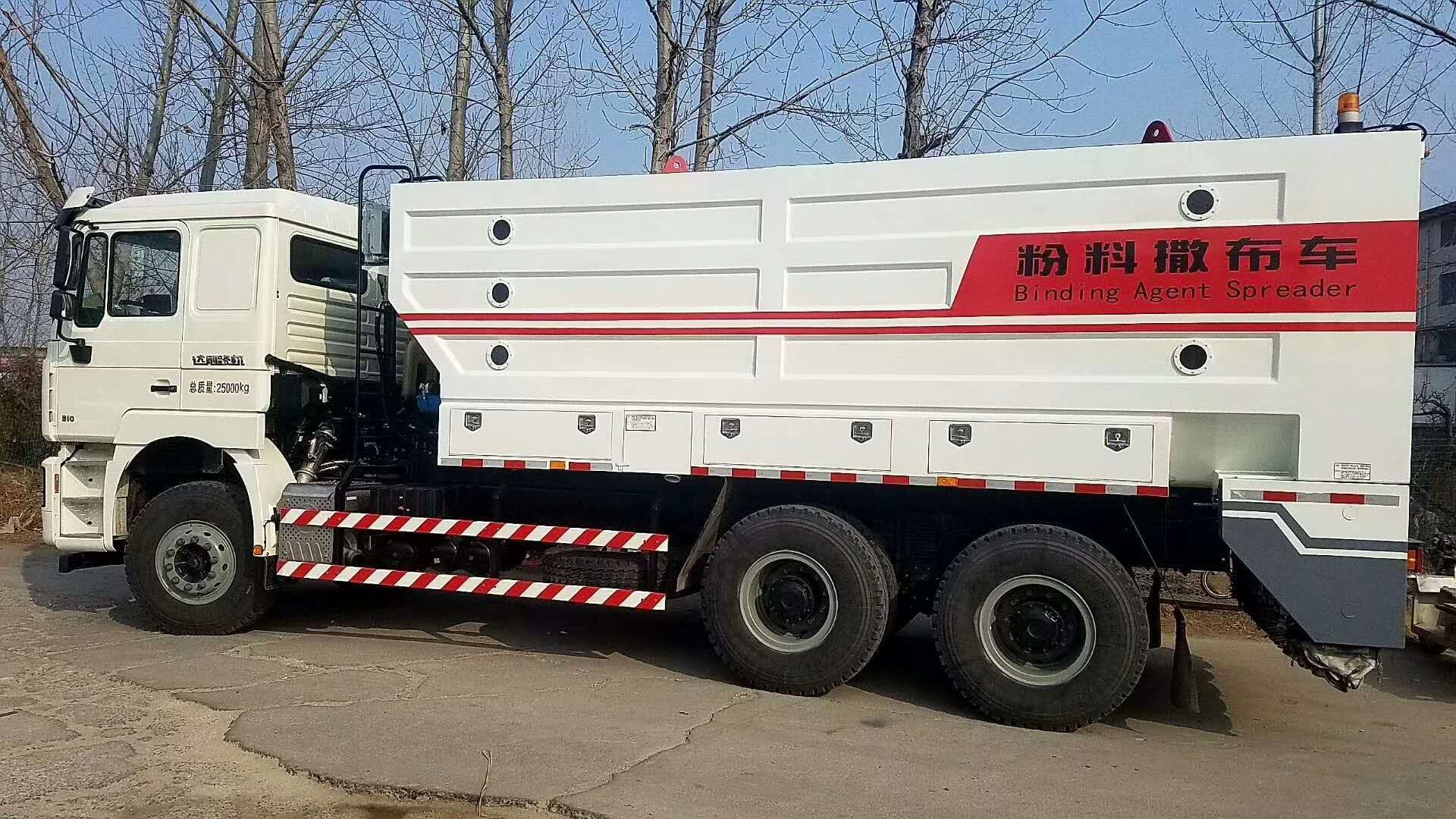 水泥撒布車撒布不均勻的補(bǔ)救方法？